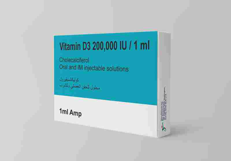 Vitamin D3 Tablets 200,000 IU /1ml